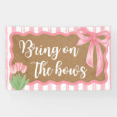 お姫様のためのおしゃれな弓のシャワーバナーを飾ってゲストをお迎え 横断幕 (横)