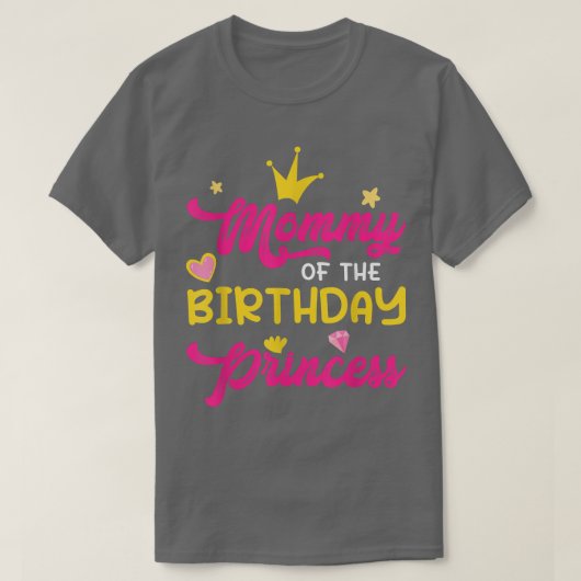 お姫様のママ Tシャツ (デザイン正面)