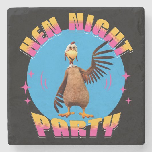 お姫様の夜の面白いパーティー ストーンコースター (正面)