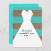 お姫様の詩 ターコイズ 招待状 (正面/裏面)