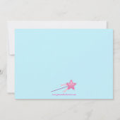 お姫様の誕生日パーティーの招待 招待状 (裏面)