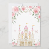 お姫様の誕生日パーティー 招待状 (裏面)