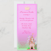 お姫様の誕生日招待状029：お城IIB 招待状 (裏面)