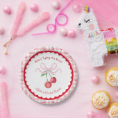 お姫様は結婚する コケッティ チェリー ブライダルシャワー ペーパープレート (パーティー)