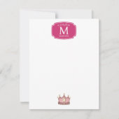 お姫様ドレス フェアリーテイル 幼女 キッズ ノートカード (正面)