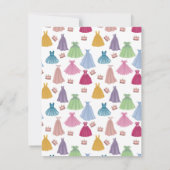 お姫様ドレス フェアリーテイル 幼女 キッズ ノートカード (裏面)