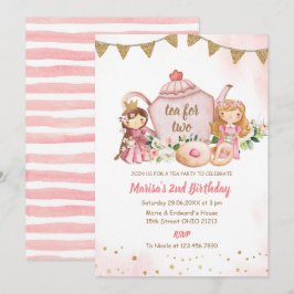 お姫様ロイヤルティーパーティーお誕生日会 招待状