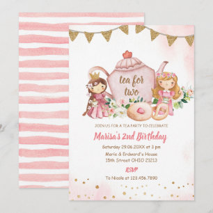 お姫様ロイヤルティーパーティーお誕生日会 招待状