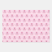 お姫様気分を添えて ブライダルシャワーのカスタム ラッピングペーパーシート (正面2)