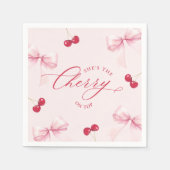 お姫様気分を添える ブライダルシャワーテーブル スタンダードカクテルナプキン (正面)