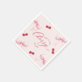 お姫様気分を添える ブライダルシャワーテーブル スタンダードカクテルナプキン (角)