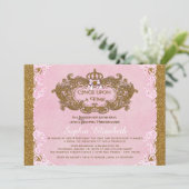 お姫様誕生日パーティー 招待状 (スタンド正面)