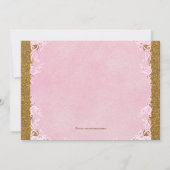 お姫様誕生日パーティー 招待状 (裏面)