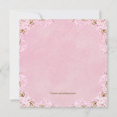 お姫様誕生日パーティー 招待状 (裏面)