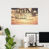 お威厳のある名前 ポスター (ホームオフィス)