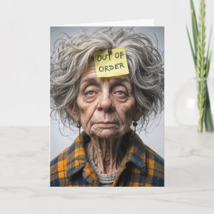 お婆さん早く病気が治る カード