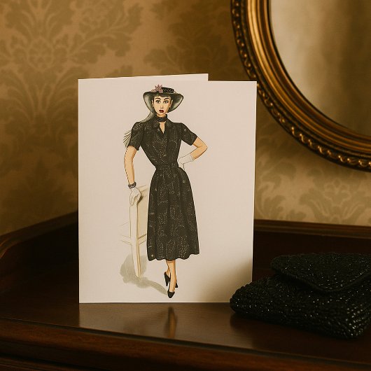お婆ファッションドさんグリーティングカード カード
