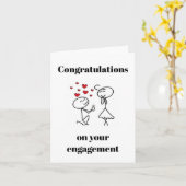 お婚約 カード (黄色い花)