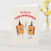 お婚約 カード (黄色い花)