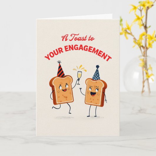 お婚約 カード (黄色い花)