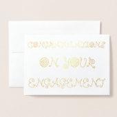 お婚約 箔カード (封筒付き正面)