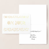 お婚約 箔カード (ディスプレー)