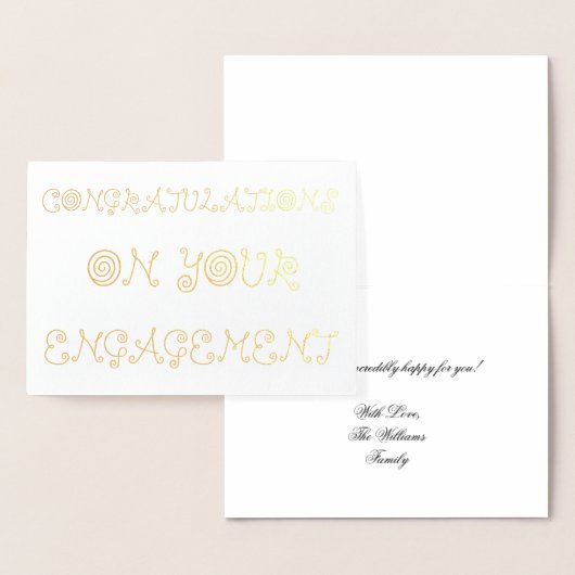 お婚約 箔カード (ディスプレー)