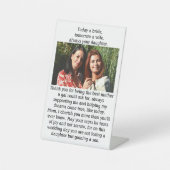 お嫁さんのお母さんいつも感謝 台座サイン (正面)