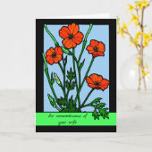 お嫁さんの記念日を思い出して カード (黄色い花)