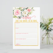 お嫁さんへの願い – ピンクのフローラ&金ゴールド (スタンド正面)