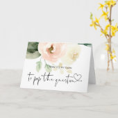 お嫁さんポップ・アートのになれ カード (黄色い花)