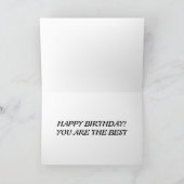 お嬢さんお礼最高の誕生日 サンキューカード (内部)