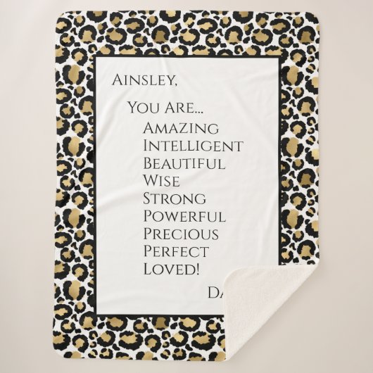 お嬢さんすごい シェルパブランケット (正面)