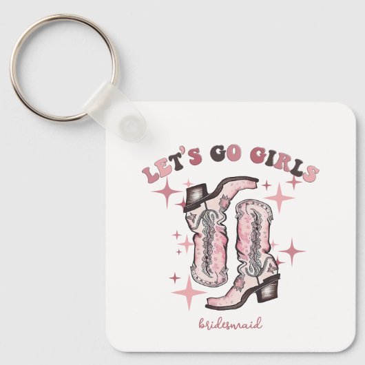 お嬢さんたちのパーティーグッズ Let's Go Girls キーホルダー (正面)