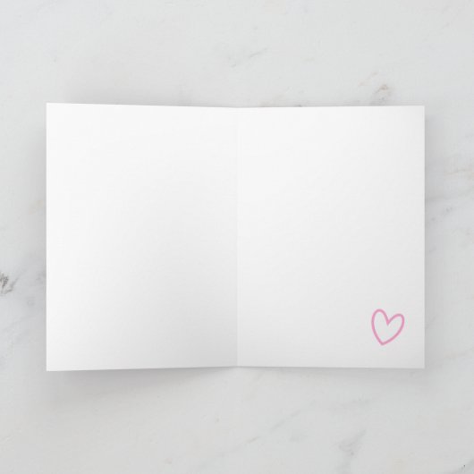 お嬢さんの誕生おめでとう カード (内部)