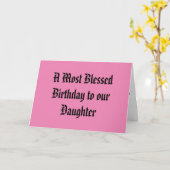 お嬢さんの誕生日カード カード (黄色い花)