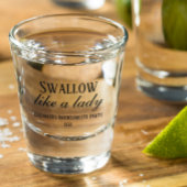 お嬢さんみたいに飲んで 笑えるユーモア ハッチェロットパーティー ショットグラス