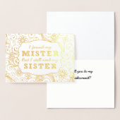 お嬢さんを見つけたよ、お前は私の花嫁の娘になってくれないか 箔カード (ディスプレー)