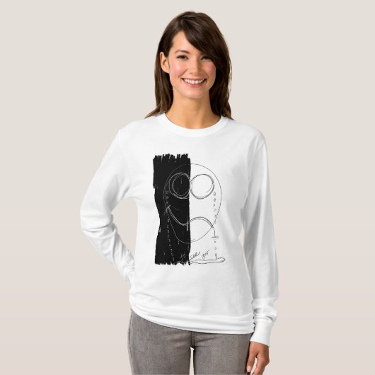 お嬢さん長袖 Tシャツ (正面フル)