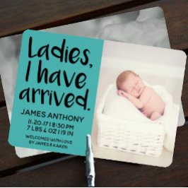 お嬢さん、お誕生発表が来た 案内状