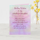 お嬢さん カード (黄色い花)