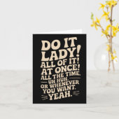 お嬢さん!トレンドおもしろいことわざ カード (黄色い花)