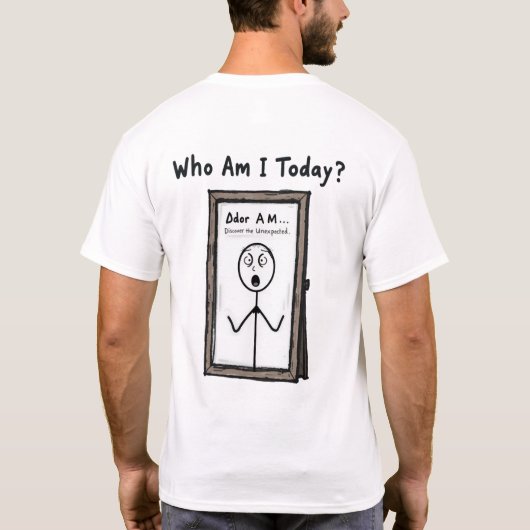 「お嬢さん、am...」 Tシャツ – 発見の旅 (裏面)