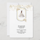 お嬢様のデビュー披露パーティーへのご招待 招待状 (裏面)