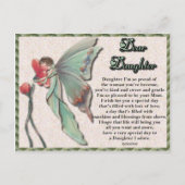 お嬢様の妖精の誕生日 ポストカード (正面)