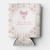 お嬢様の結婚式前お披露目パーティー　コケッティ ボウ ブライダルシャワー 缶クーラー (正面)