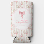 お嬢様の結婚式前のお披露目パーティー　コケッティ ボウ ブライダルシャワー スリム缶クーラー (正面)