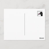 お嬢様はパールを身に着ける ポストカード (裏面)