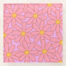 お嬢様ピンクパープルフラワーシンプル花柄