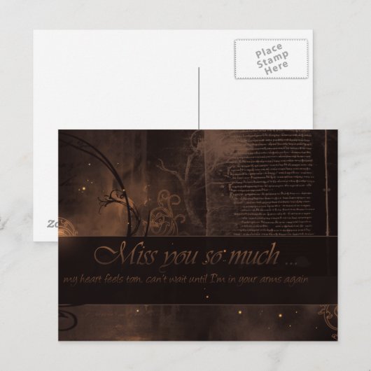 お嬢様 ポストカード (正面/裏面)